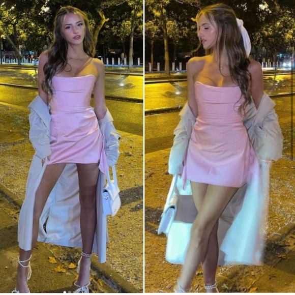 House of CB Jasmine Dress Rose Pink Draped Strapless
Corset Size M - Picture 6 of 16